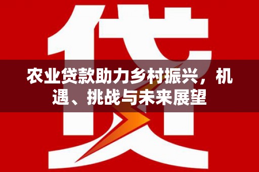 光山农业贷款助力乡村振兴，机遇、挑战与未来展望
