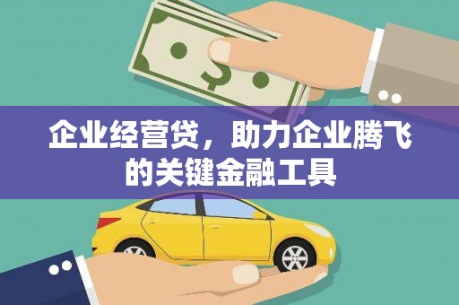 蒲江企业经营贷，助力企业腾飞的关键金融工具