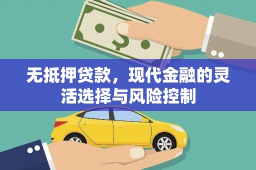 五华无抵押贷款，现代金融的灵活选择与风险控制