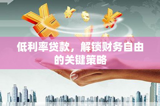 曲麻莱低利率贷款，解锁财务自由的关键策略