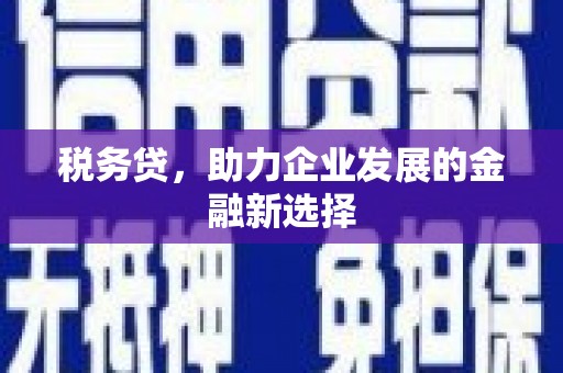 青冈税务贷，助力企业发展的金融新选择