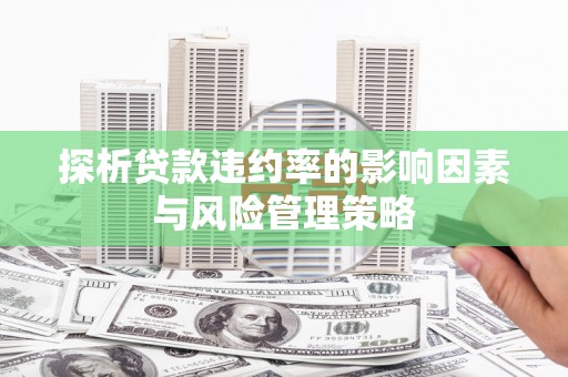 江川探析贷款违约率的影响因素与风险管理策略
