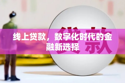 盐水线上贷款，数字化时代的金融新选择
