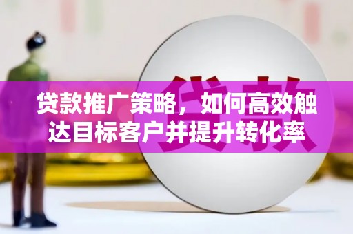 万荣贷款推广策略，如何高效触达目标客户并提升转化率
