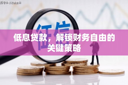 鼓楼低息贷款，解锁财务自由的关键策略