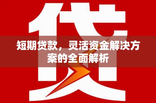 北区短期贷款，灵活资金解决方案的全面解析