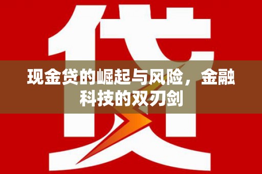 鹤岗现金贷的崛起与风险，金融科技的双刃剑