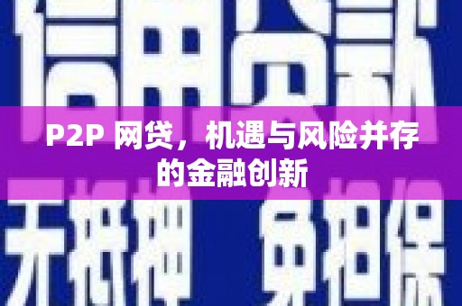 麟洛P2P 网贷，机遇与风险并存的金融创新