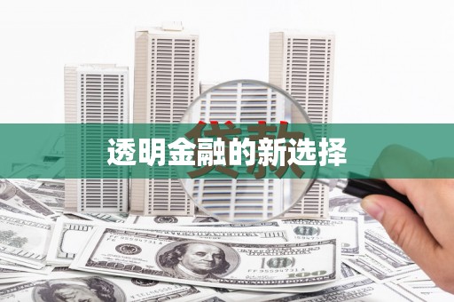 任丘透明金融的新选择